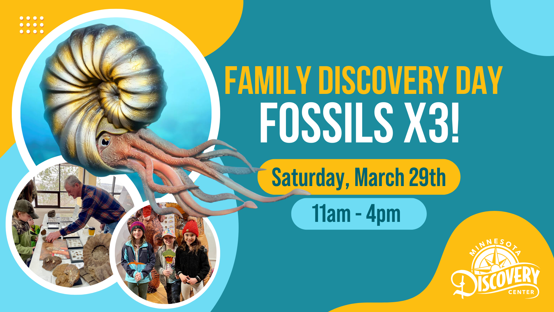 Family Discovery Day: Fossils X3!
